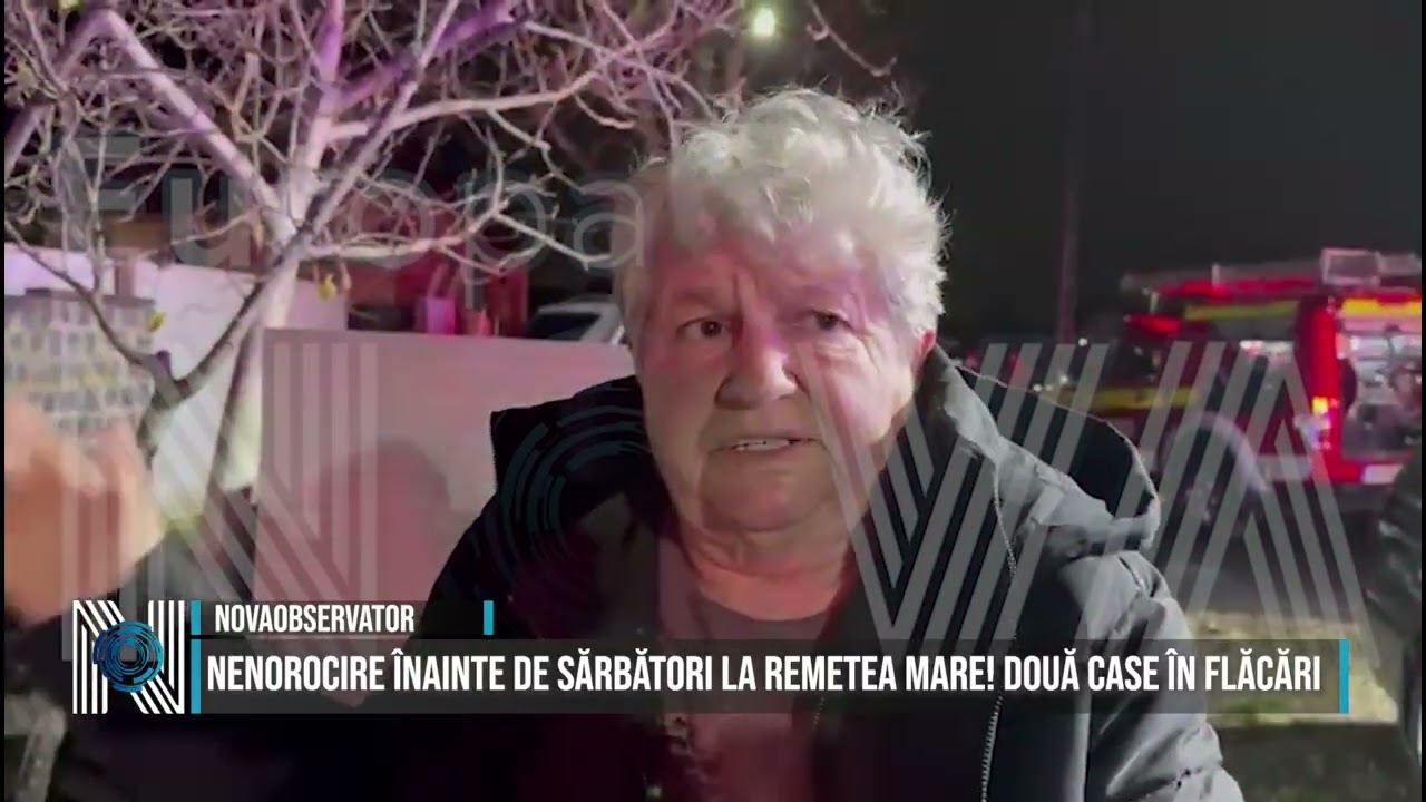 NENOROCIRE ÎNAINTE DE SĂRBĂTORI LA REMETEA MARE! DOUĂ CASE ÎN FLĂCĂRI