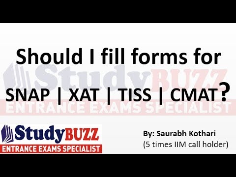 CAT is over! Should I fill forms for XAT | CMAT | SNAP | TISS? CAT is over! Should I fill forms for XAT | CMAT | SNAP | TISS?