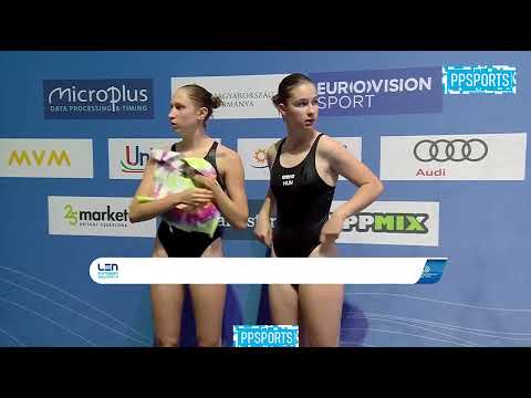 PETRA SANDOR - EMMA VEISZ | Synchronised 3m Springboard  Diving Highlights