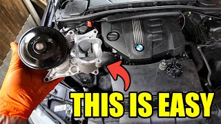 BMW N47 / N57 WATERPUMP & THERMOSTAT REPLACEMENT