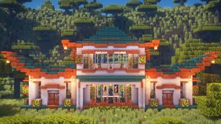 Minecraft: How to Build a Modern Japanese House | Japanese House Survival Tutorial