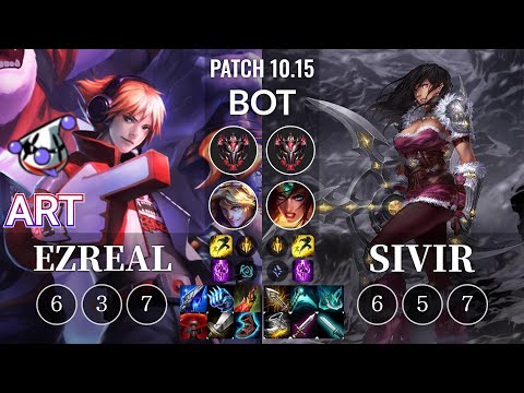 RJ Art Ezreal vs Sivir Bot - KR Patch 10.15