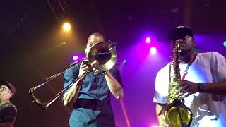 TROMBONE SHORTY, close up encore. London Jazz Week 2017.by rob yalden