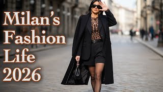 🇮🇹 Refined Milan Street Fashion 2026: The Culture of Good Taste & Stunning Winter Looks 🚀