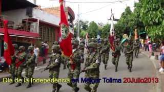 preview picture of video 'Melgar Tolima, Desfile Día de la Independencia 20Julio2013'