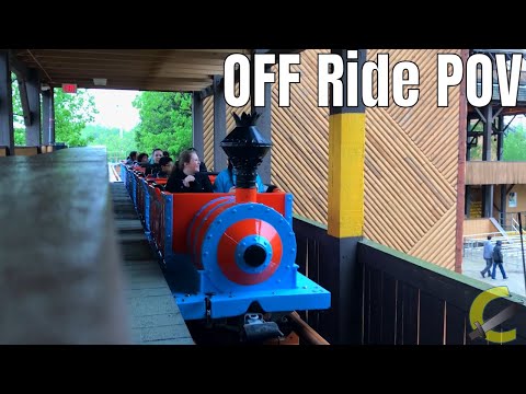 Off-ride footage of a Runaway Mine Train train
