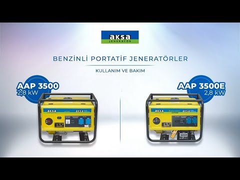 Aksa Power Generation - AAP 3500 - 3500E Portable Generator Usage