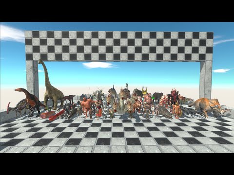 All Units 1.5 Size Speed Race Marathon - Animal Revolt Battle Simulator