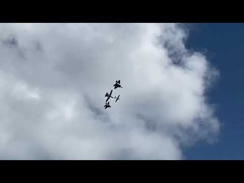 Heritage Flight Fly Over at the Ft. Lauderdale Airshow 2020