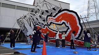 4月27日【びわ湖放送ニュース】【特集】事故から１１年　思い込め１００畳敷東近江大凧が再び空へ