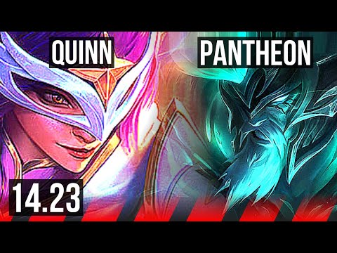 QUINN vs PANTHEON (TOP) | Rank 9 Quinn | NA Master | 14.23