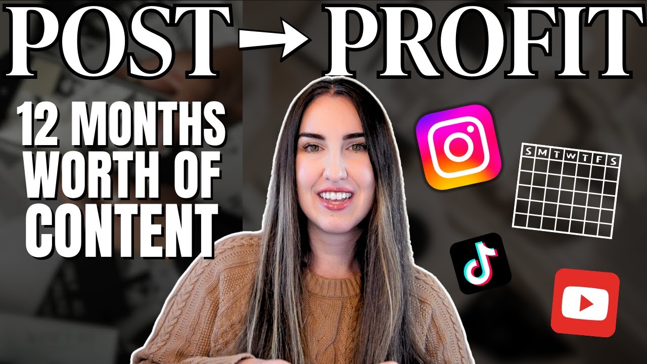 *Ultimate Guide* 12 Months of Content In ONE Hour | The Only Content Plan You'll Ever Need