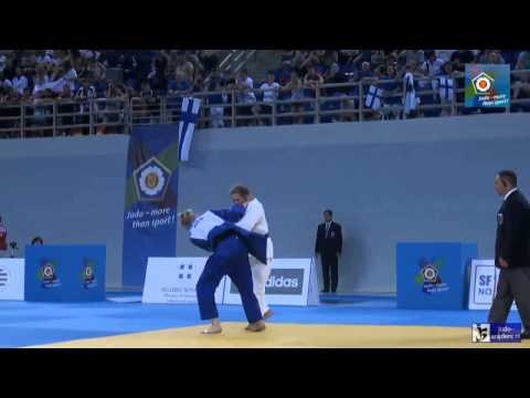 Judo 2014 European Championships Cadets: Kanerva (FIN) - Jager (NED) [-57kg] bronze