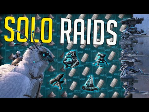 1 Day Of SOLO Raiding Tek Bases In ARK