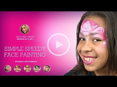 How to Face Paint - Simple Speedy Face painting - Heather Green