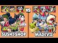 NORI KENJI KAZE Vs DAMIAN LUMI DRACO SUSHI SHOP Vs MADEVIL BRAWL STARS