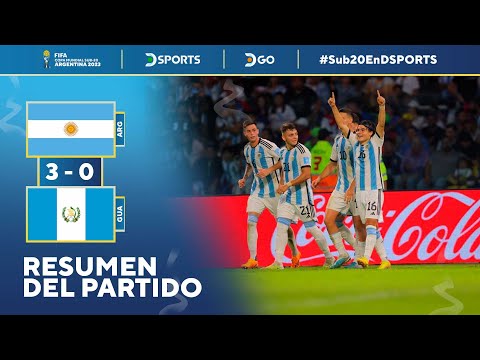 Video: La Selección Argentina le ganó 3-0 a Guatemala y selló su pase a los octavos de final del Mundial Sub 20