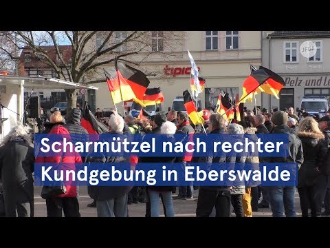 Scharmützel nach rechter Kundgebung in Eberswalde