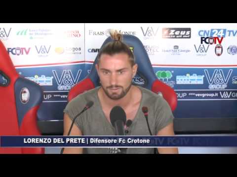 Sala stampa, Lorenzo Del Prete in conferenza