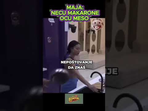 NECU MAKARONE,OCU MESO  #zadruga #uzivozadruga #rtvpink #memes #humor