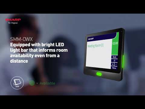 Sharp SMM-OWX: 10.1" Meeting Room Manager with Status LED Lights