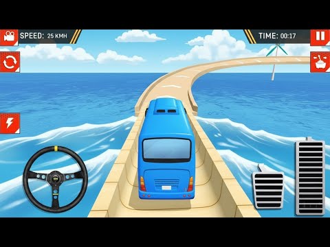 Impossible Offroad Uphill Bus Stunt Racing Game - Bus Driving - Android Gameplay