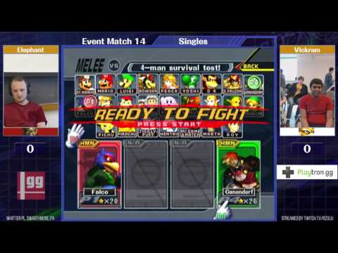 Event Match 14: Elephant (Ganon) vs Vickram (Fox/Falco) - Pools