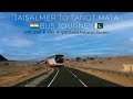 Jaisalmer to Tanot Mata Mandir Road Trip Bus Journey | Thar Desert 🇮🇳IND-🇵🇰PAK Border cabin ride