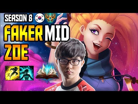 SKT T1 FAKER ZOE MID - S8 KOREA CHALLENGER