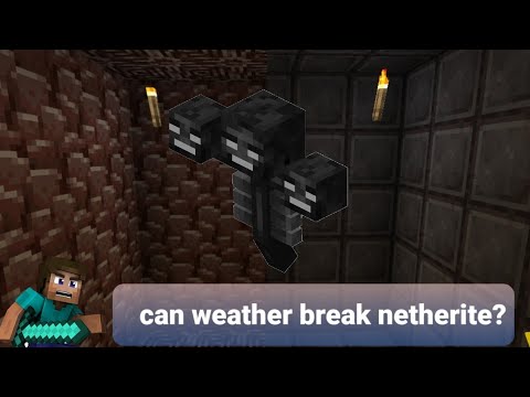 Minecraft //Can wither break netherite..??