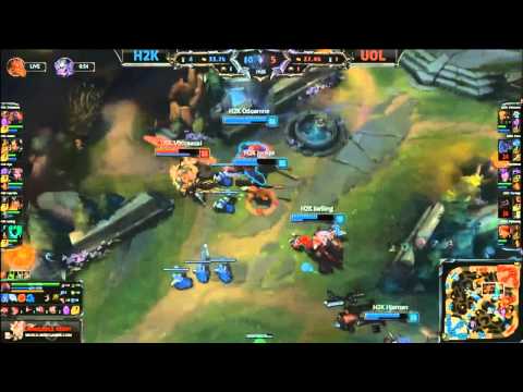 H2K Gaming vs Unicorns of Love - HIGHLIGHTS - EU LCS Spring 2015 - W9D2 - Season 2015 - LoL