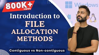 L-7.3: Allocation Methods in operating system in hindi | Contiguous vs NonContiguous