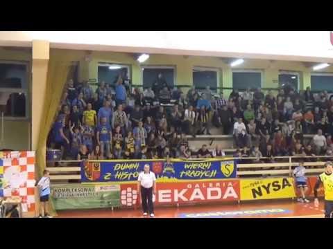 Kibice Stali Nysa podczas meczu z AZS AGH Kraków