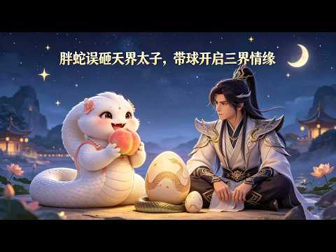 《胖蛇误砸天界太子，带球开启三界情缘》呆萌小胖蛇撞上冷面储君，欢喜冤家相守，阖家圆满甜趣三界#怡怡漫剧