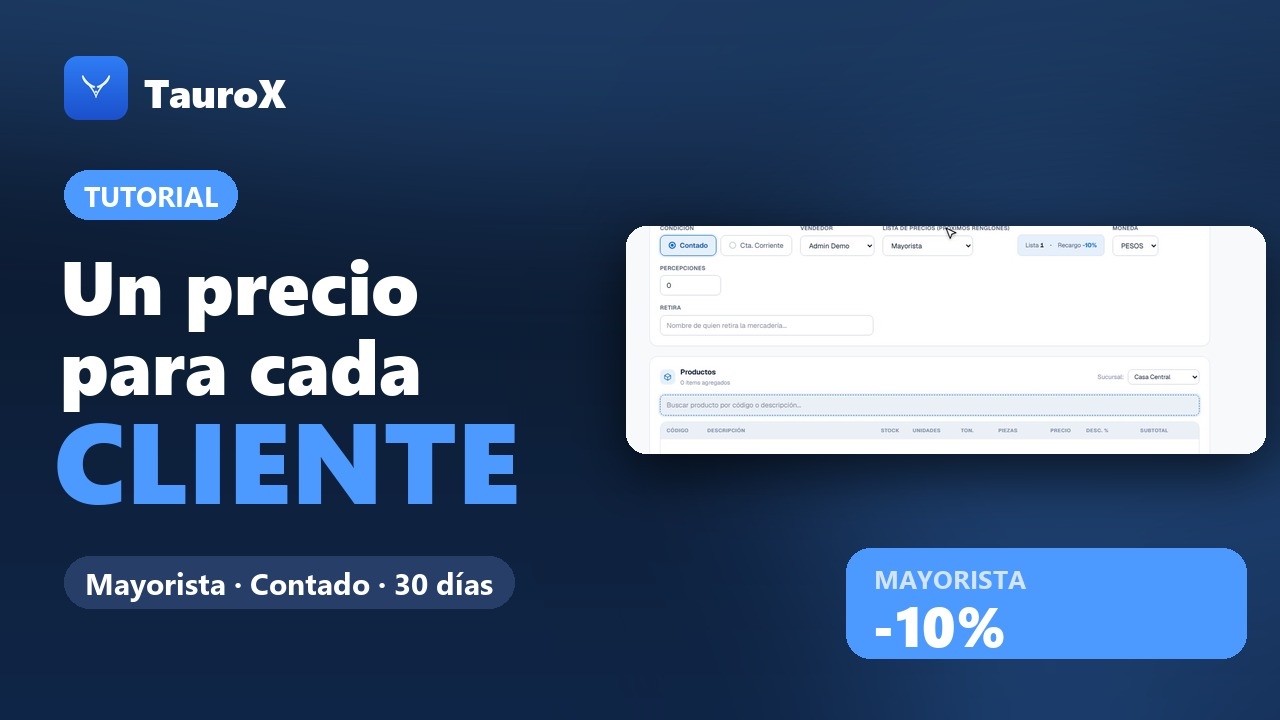 Listas de precios: un precio para cada cliente (y dos listas en una factura)