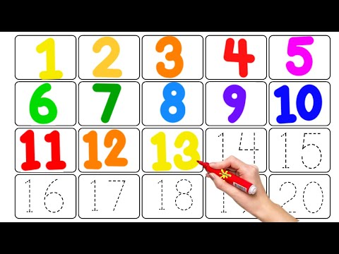 Learn numbers counting 1 to 20for kids | Numbers for children1learn to count 1 to 20 #123