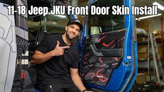 Jeep JKU 2011-2018 Front Door Skin Install | Taco Vinyl