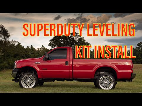 2005-2016 Ford Superduty leveling kit Installation