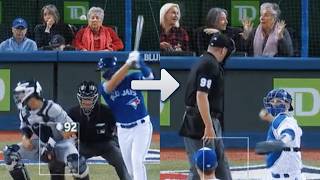 Blue Jays fan not afraid of foul ball