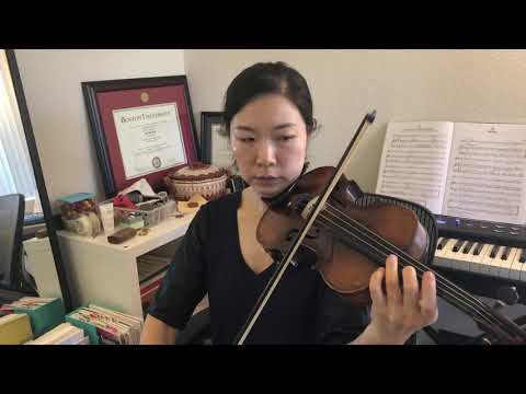 Minuet by Bach, Suzuki Violin book 3 No. 2; preview 1 with ornament