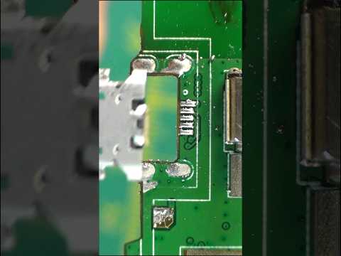 How to replace the micro usb charging connector? #microusb #mobile #charging #soldering