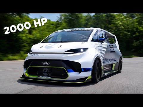 2000馬力 0-100km/h 2秒以下のハイパーEV「Ford Pro Electric Super Van」動画