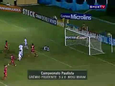 Os gols de Grêmio Prudente 3 x 0 Mogi Mirim