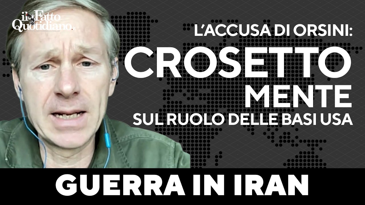 Orsini: “Crosetto mente, ecco come il Governo Meloni ha aiutato Trump a bombardare l’Iran”