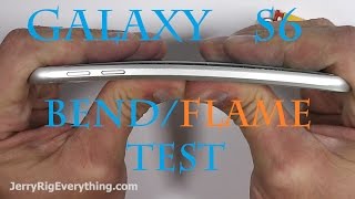 Samsung Galaxy S6 FIRE test, Bend Test, Scratch test