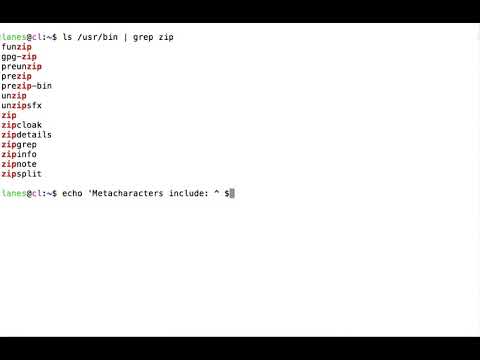 Literals and metacharacters in grep regular expressions