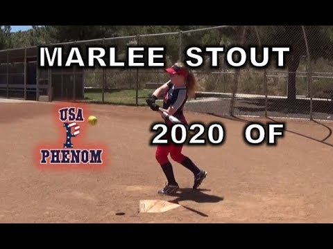 2020 Marlee Stout Outfield Lefty Slapper Softball Recruit Skills Video