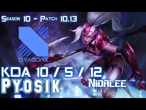 DRX Pyosik NIDALEE vs GRAVES Jungle - Patch 10.13 KR Ranked