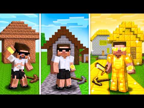 Upgrading House from Dirt to Gold in House Civilization..