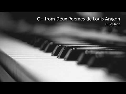 C – from Deux Poemes de Louis Aragon - F. Poulenc (Piano Accompaniment)